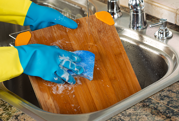 best way to sanitize kitchen sink